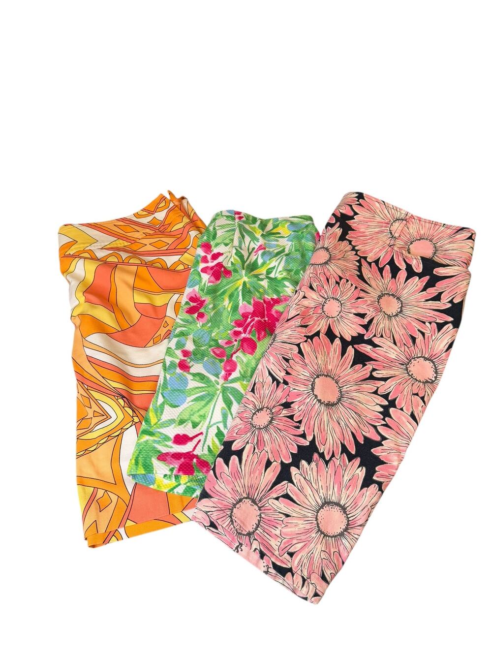 3 Skirt Bundle Retro Floral Mod Colorful Summer Skirts